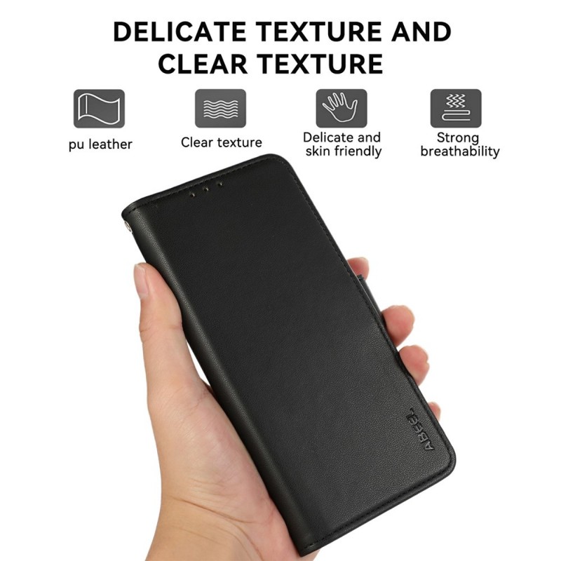 Θήκη Abeel Side Suction Leather Wallet Xiaomi Poco X8 Pro Black