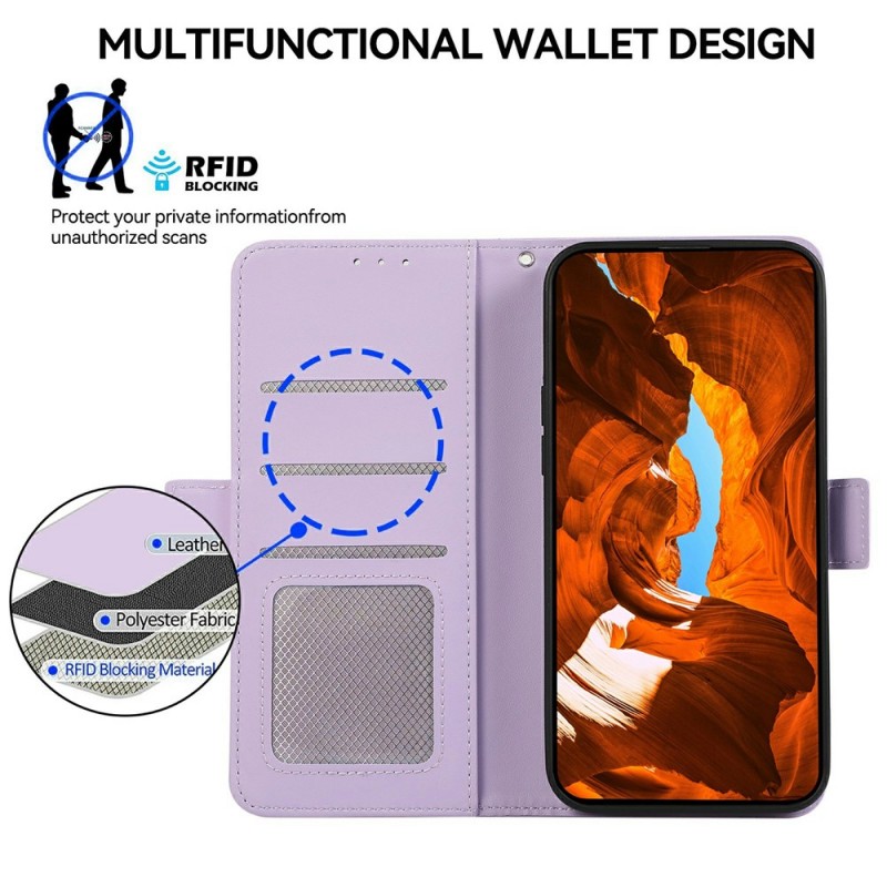 Θήκη Abeel Side Suction Leather Wallet Xiaomi Poco X8 Pro Violet