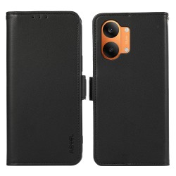 Θήκη Abeel Side Suction Leather Wallet Xiaomi Poco X8 Pro Max Black