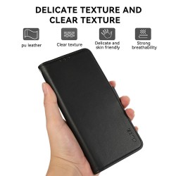 Θήκη Abeel Side Suction Leather Wallet Xiaomi Poco X8 Pro Max Black