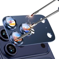 Προστατευτικό Φακών Κάμερας Aluminum Alloy για iPhone 17 Pro Max Blue