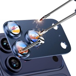 Προστατευτικό Φακών Κάμερας Aluminum Alloy για iPhone 17 Pro Max Blue