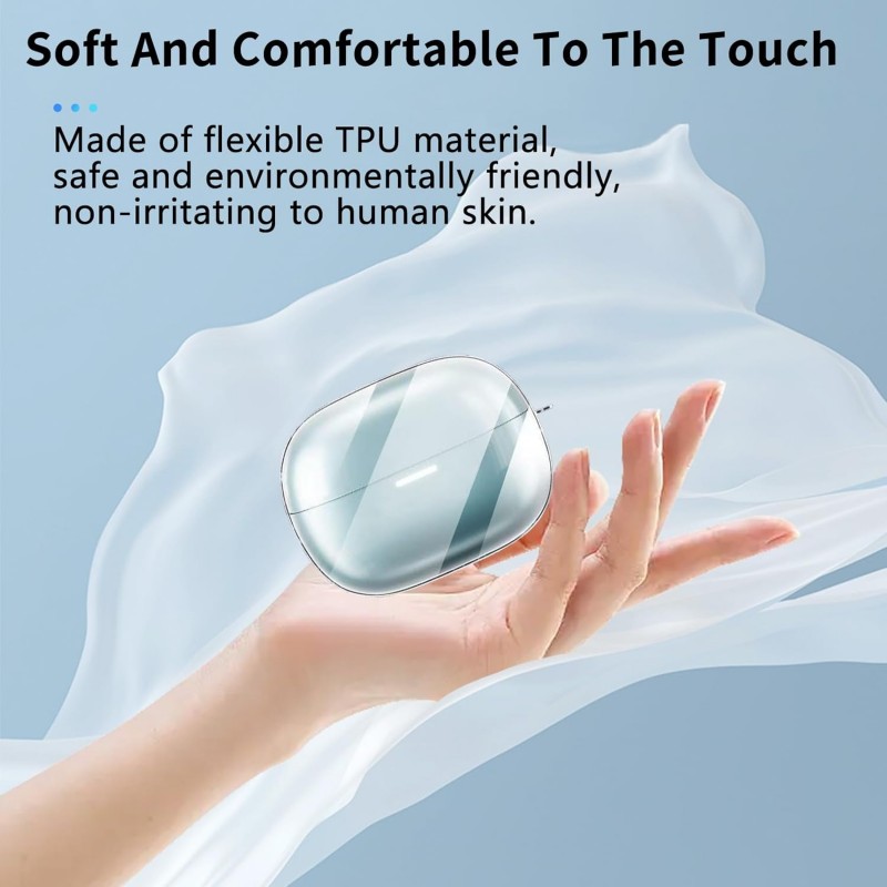 Θήκη Xiaomi Redmi Buds 8 Pro Silicone Skin with Carabiner Clear