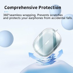 Θήκη Xiaomi Redmi Buds 8 Pro Silicone Skin with Carabiner Clear