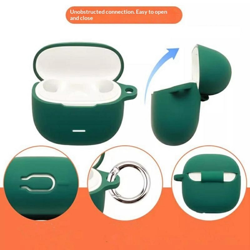 Θήκη Xiaomi Redmi Buds 8 Active Silicone Skin with Carabiner Clear