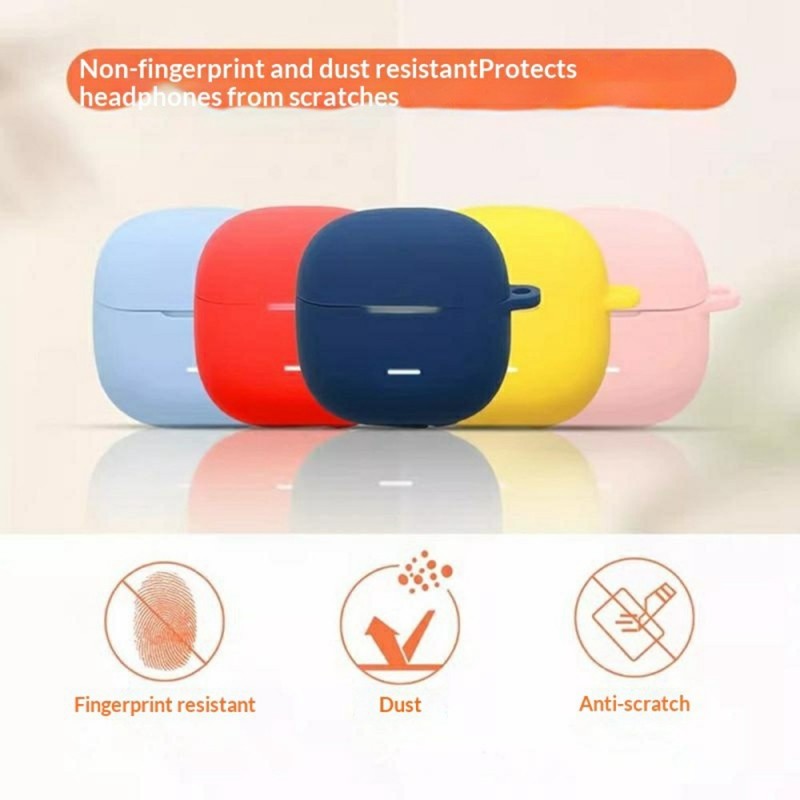 Θήκη Xiaomi Redmi Buds 8 Active Silicone Skin with Carabiner Clear