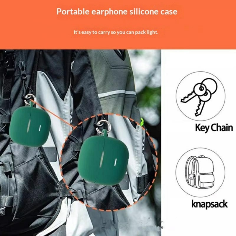 Θήκη Xiaomi Redmi Buds 8 Active Silicone Skin with Carabiner Clear