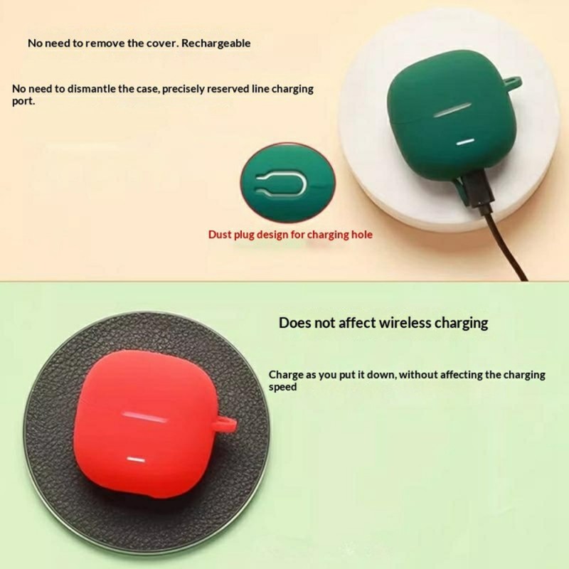 Θήκη Xiaomi Redmi Buds 8 Active Silicone Skin with Carabiner Clear