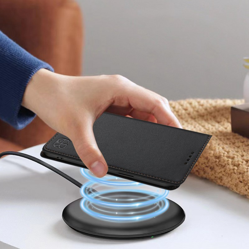 Θήκη RinaCasis RC01 Leather Wallet Oppo Reno15 Pro 5G Black