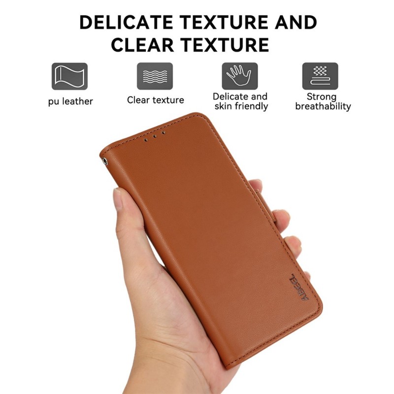 Θήκη Abeel Side Suction Leather Wallet Oppo Reno15 Pro 5G Brown