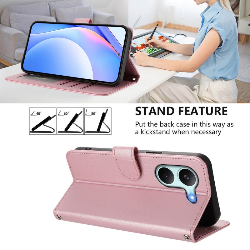 Θήκη Leather Stand Wallet Case Xiaomi Poco X8 Pro 5G Pink