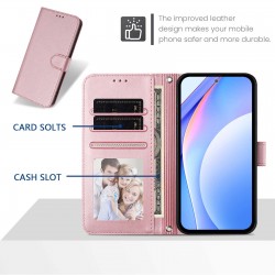 Θήκη Leather Stand Wallet Case Xiaomi Poco X8 Pro 5G Pink