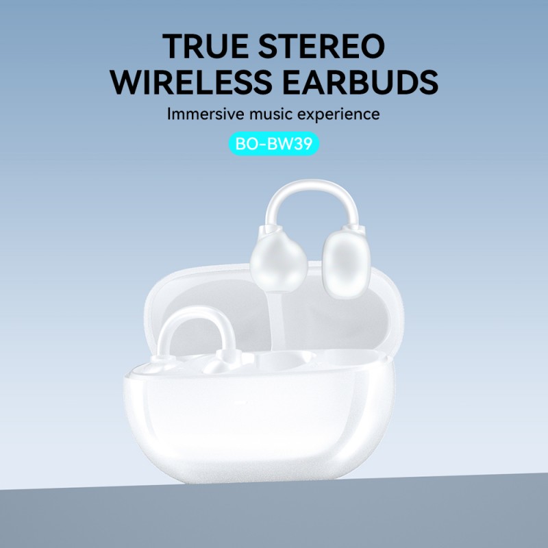 Earbud Bluetooth Handsfree Ακουστικά BWOO BW39 for Running Black