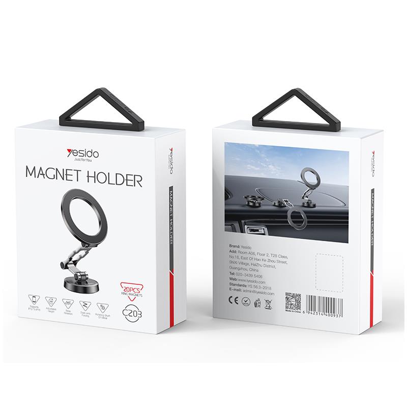 Βάση Αυτοκινήτου Yesido Magnetic Car Holder Magsafe C203 Black 