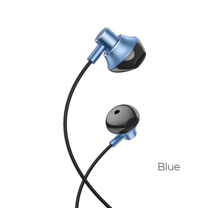Ακουστικά Handsfree Earphones Hoco M75 Belle 3.5mm Jack Universal with Microphone Blue