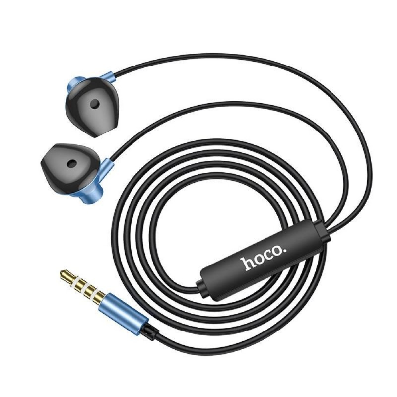 Ακουστικά Handsfree Earphones Hoco M75 Belle 3.5mm Jack Universal with Microphone Blue