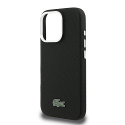 Θήκη Lacoste PVC Iconic Petit Pique Metal Logo MagSafe Case Apple iPhone 16 Pro Max (6.9") Black
