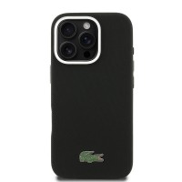 Θήκη Lacoste PVC Iconic Petit Pique Metal Logo MagSafe Case Apple iPhone 16 Pro Max (6.9") Black