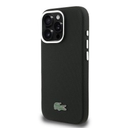 Θήκη Lacoste PVC Iconic Petit Pique Metal Logo MagSafe Case Apple iPhone 16 Pro Max (6.9") Black