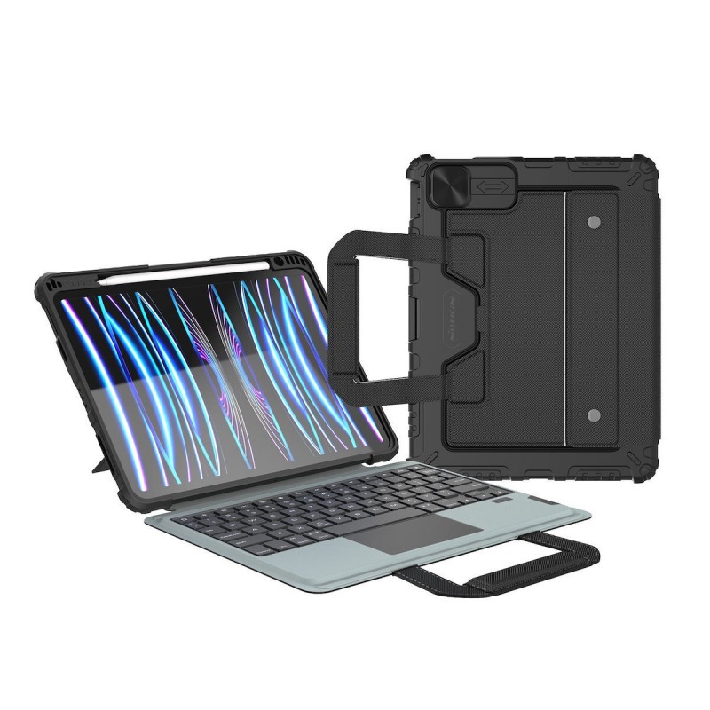 Θήκη Πληκτρολογίου/Υποδοχή Γραφίδας Nillkin Bumper GO Keyboard Case (Backlit Version) Apple iPad Air 10.9” 4 / 5 / 2020-2022 / 11” 6 / 7 / 2024-2025 Black