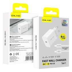 Φορτιστής Blavec Wall Charger BC-9 Type-C with Type-C to Type-C Cable 20W White (TCBC9-CW203A+CC)