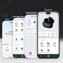 Ακουστικά Bluetooth Blavec TWS Earphones BW-08 Speak AI (BW08SA-B) Black