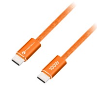 Καλώδιο Data Forcell F-Energy ACYH23 Cafule Color Fast Charging Cable USB-C to USB-C 100W 1.2m Orange