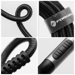 Καλώδιο Data Forcell F-Energy C263 Cafule Fast Charging Cable USB-C to USB-C 240W 0.5m Black