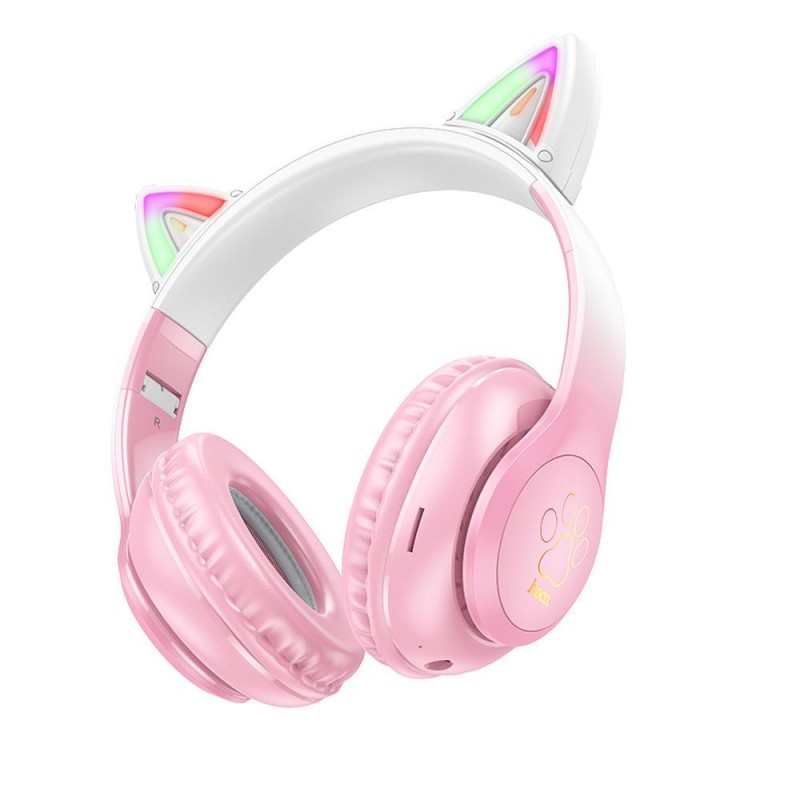Ακουστικά Hoco W42 Cat Ear Wireless Bluetooth Cherry Blossom