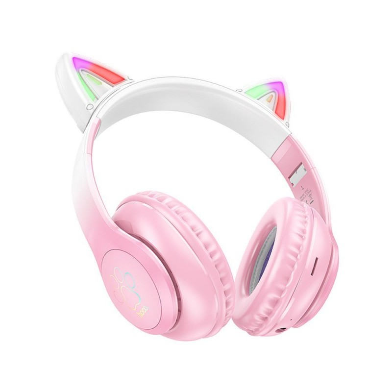 Ακουστικά Hoco W42 Cat Ear Wireless Bluetooth Cherry Blossom