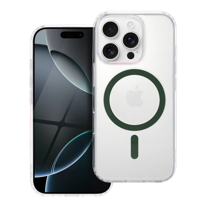 Θήκη Drop Glue Colorful Ring Mag Cover Samsung Galaxy A57 SM-A576 Dark Green