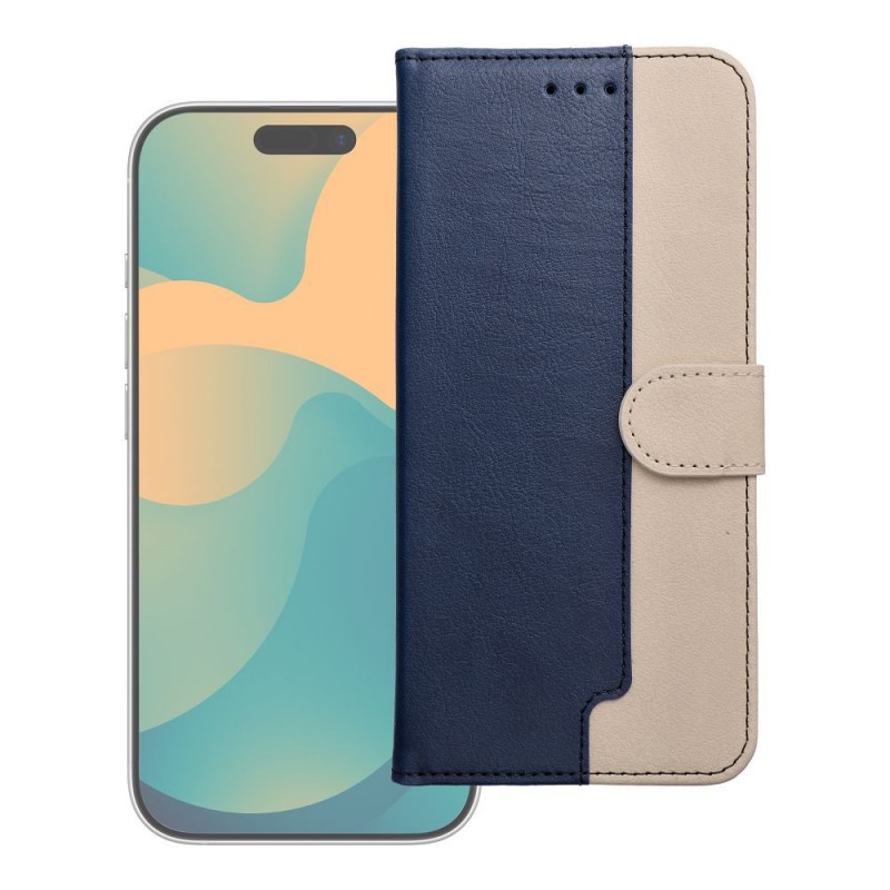 Θήκη Flip Split Book Xiaomi Redmi Note 15 5G Navy/Cream