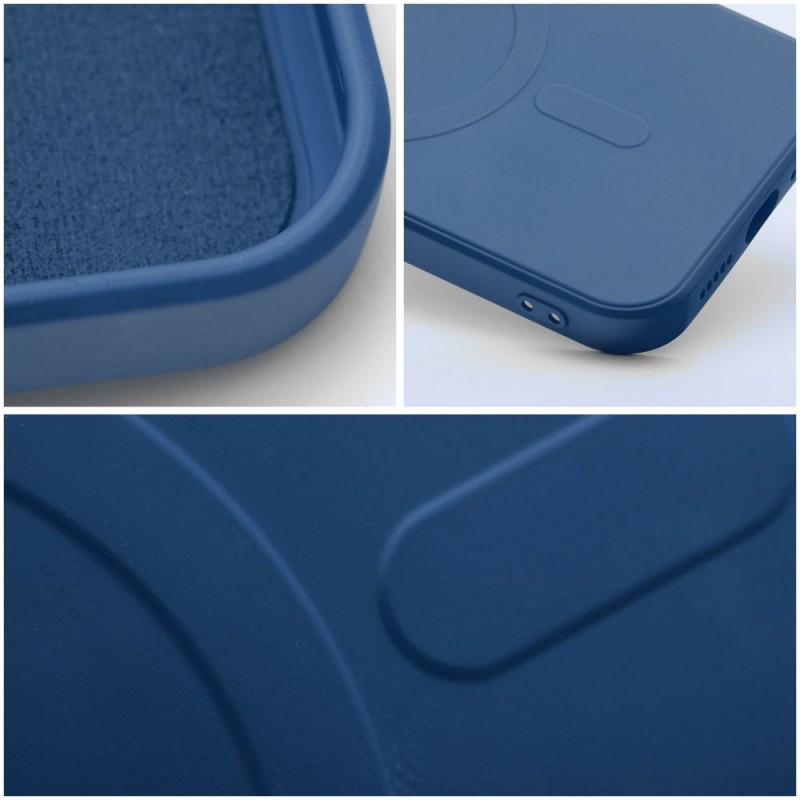 Θήκη Silicone Mag Cover with Magsafe Apple iPhone 13 Pro (6.1") Blue