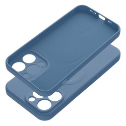 Θήκη Silicone Mag Cover with Magsafe Apple iPhone 13 Pro (6.1") Blue