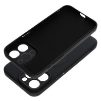 Θήκη Silicone Mag Cover with Magsafe Apple iPhone 15 Pro Max (6.7") Black