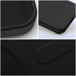 Θήκη Silicone Mag Cover with Magsafe Apple iPhone 15 Pro Max (6.7") Black