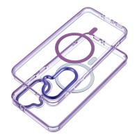 Θήκη  Frame Clear Hybrid Mag Cover with Magsafe Samsung Galaxy A57 SM-A576 5G Purple