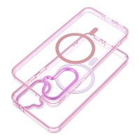Θήκη  Frame Clear Hybrid Mag Cover with Magsafe Samsung Galaxy A57 SM-A576 5G Powder Pink