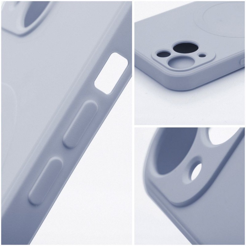 Θήκη Silicone Mag Cover with Magsafe Samsung Galaxy A57 SM-A576 5G Light Blue