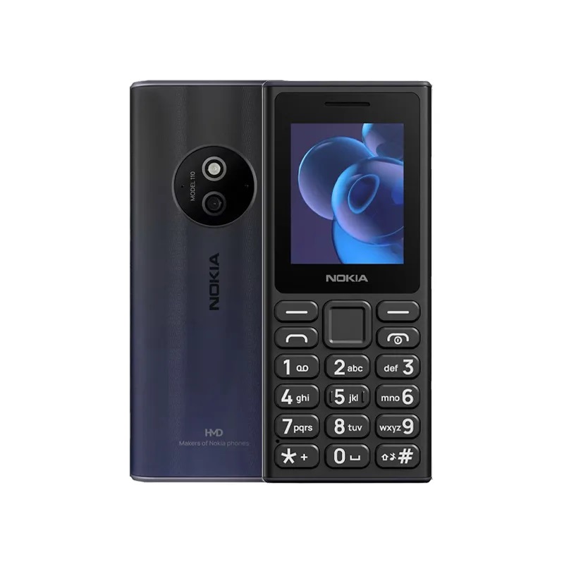 Nokia 110 2G (2024) Dual Sim Black GR με 2 Χρόνια Εγγύηση