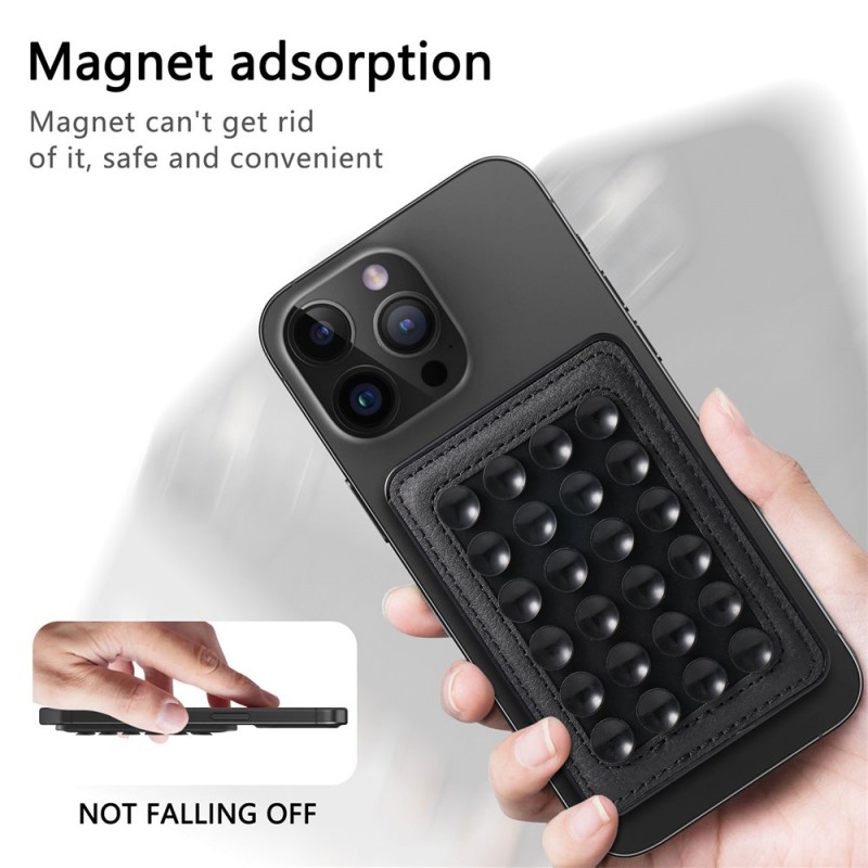 Βάση Βεντούζα Σιλικόνης με Magsafe Για Κινητό Black