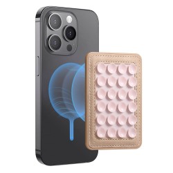 Βάση Βεντούζα Σιλικόνης με Magsafe Για Κινητό Pink