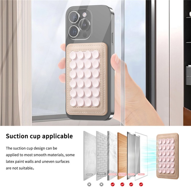 Βάση Βεντούζα Σιλικόνης με Magsafe Για Κινητό Pink