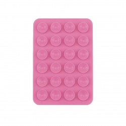 Βάση Βεντούζα Σιλικόνης Μονής Όψης Για Κινητό Light Pink