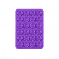 Βάση Βεντούζα Σιλικόνης Μονής Όψης Για Κινητό Purple