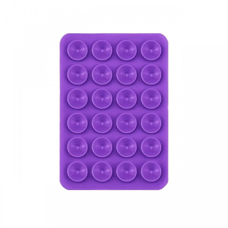 Βάση Βεντούζα Σιλικόνης Μονής Όψης Για Κινητό Purple