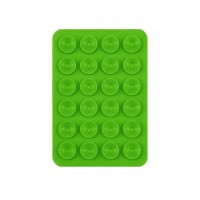 Βάση Βεντούζα Σιλικόνης Μονής Όψης Για Κινητό Light Green