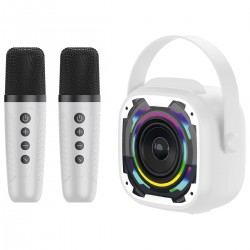 Φορητό Ηχείο Blavec WS-08 Karaoke Idol Portable Bluetooth Speaker with 2 Microphones 8W White