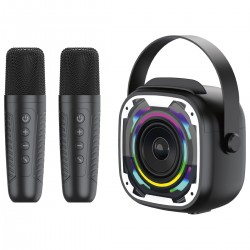 Φορητό Ηχείο Blavec WS-08 Karaoke Idol Portable Bluetooth Speaker with 2 Microphones 8W Black