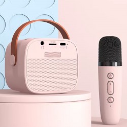 Φορητό Ηχείο Blavec WS-07 Karaoke Party Portable Bluetooth Speaker with 2 Microphones 5W Pink